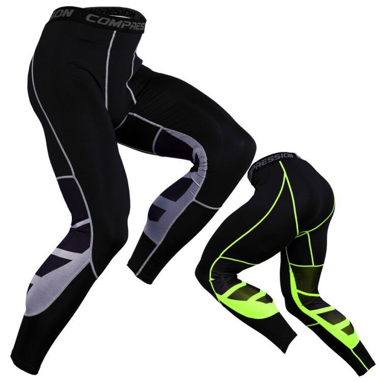Compression Mens Pants Sportswear Workout Running Leggings – Quickshop